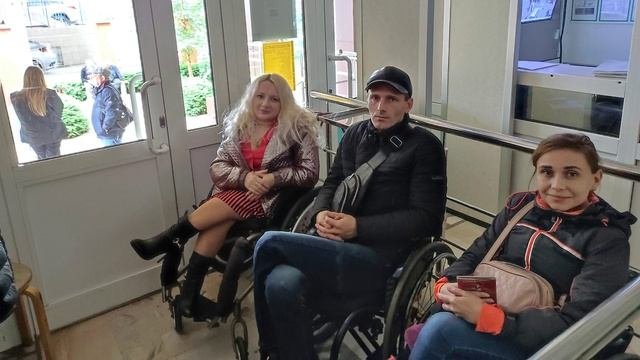 Аудиозапись Г. Щербина говорит: «Наличие билета у колясочника не означает, что он попадет на матч»