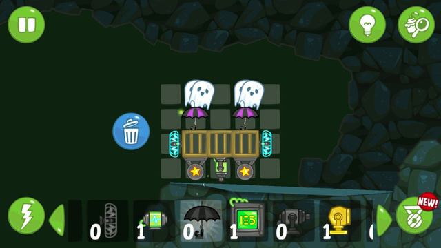 Bad Piggies - THE PIG RUNNING AWAY FROM ANGRY BIRDS TO TAKE MARBLE CRATE!