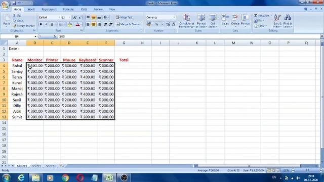 Changing Number Formats in Excel 2007