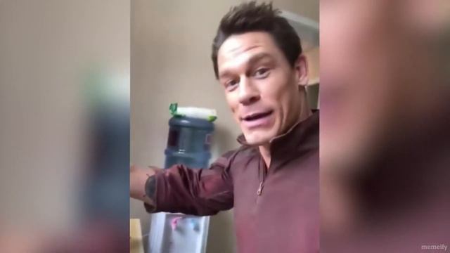 WWE champion John Cena eats Lao Gan Ma/Bing Chilling for 1 hour