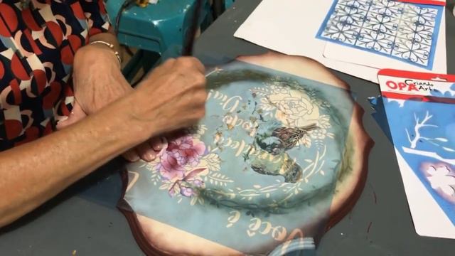 Placa Stencil Guirlanda E Flor De Cerejeira - Prof Lucélia Vasconcelos