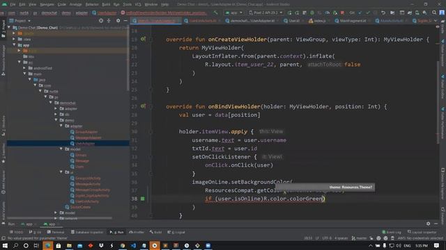 12-socket.io chat app using android