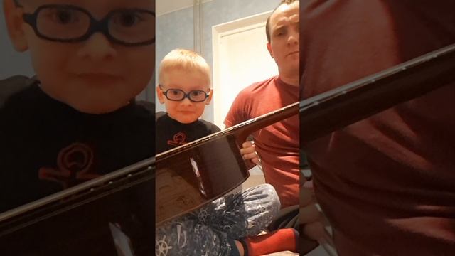 Сын поздравил с Днём защитника Отечества! #23февраля