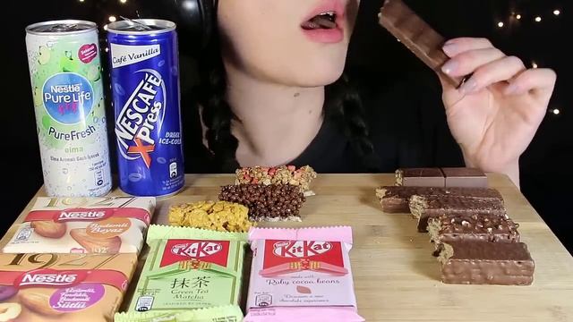 YENİ KİTKAT'LARI DENEDİM | KITKAT ve NESTLE ÇİKOLATA PARTİ | Asmr Türkçe Mukbang