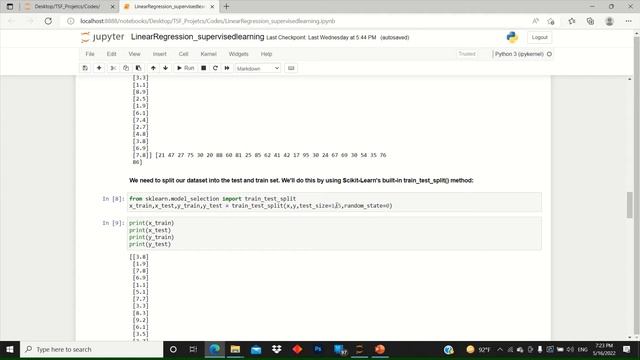 Supervised Machine Learning ( Simple Linear Regression )
