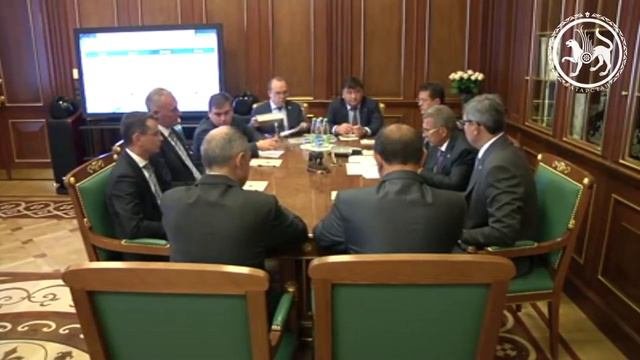 Встреча Рустама Минниханова с руководством компании ЭРТИКО ИТС Европы
