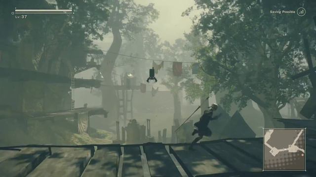 Nier: Automata - Part 19 - 9S at The Machine Village with No Commentary