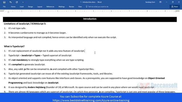 Introduction To TypeScript | What is TypeScript? Part 01 | Typescript tutorials for beginners