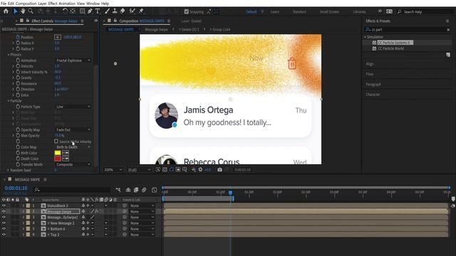 Message Delete Animation (Disintegrate)