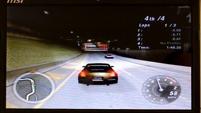 MSI Wind U210 : NEED FOR SPEED UNDERGROUND 2 TEST