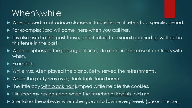Simple past tense/ lesson 7/first year/Traditional Grammar