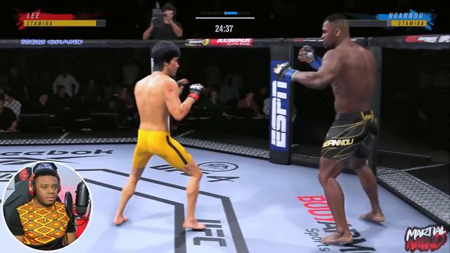 Bruce Lee vs Hyper-Realistic Francis Ngannou - Insanity
