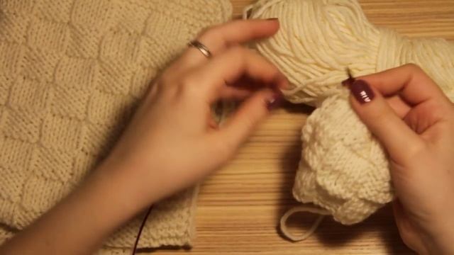 Как вязать шахматный узор спицами (узор шахматка 5х5)