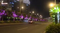УЛИЧНАЯ ВЕЧЕРНЯЯ ПОДСВЕТКА (Sanya, Hainan, China)