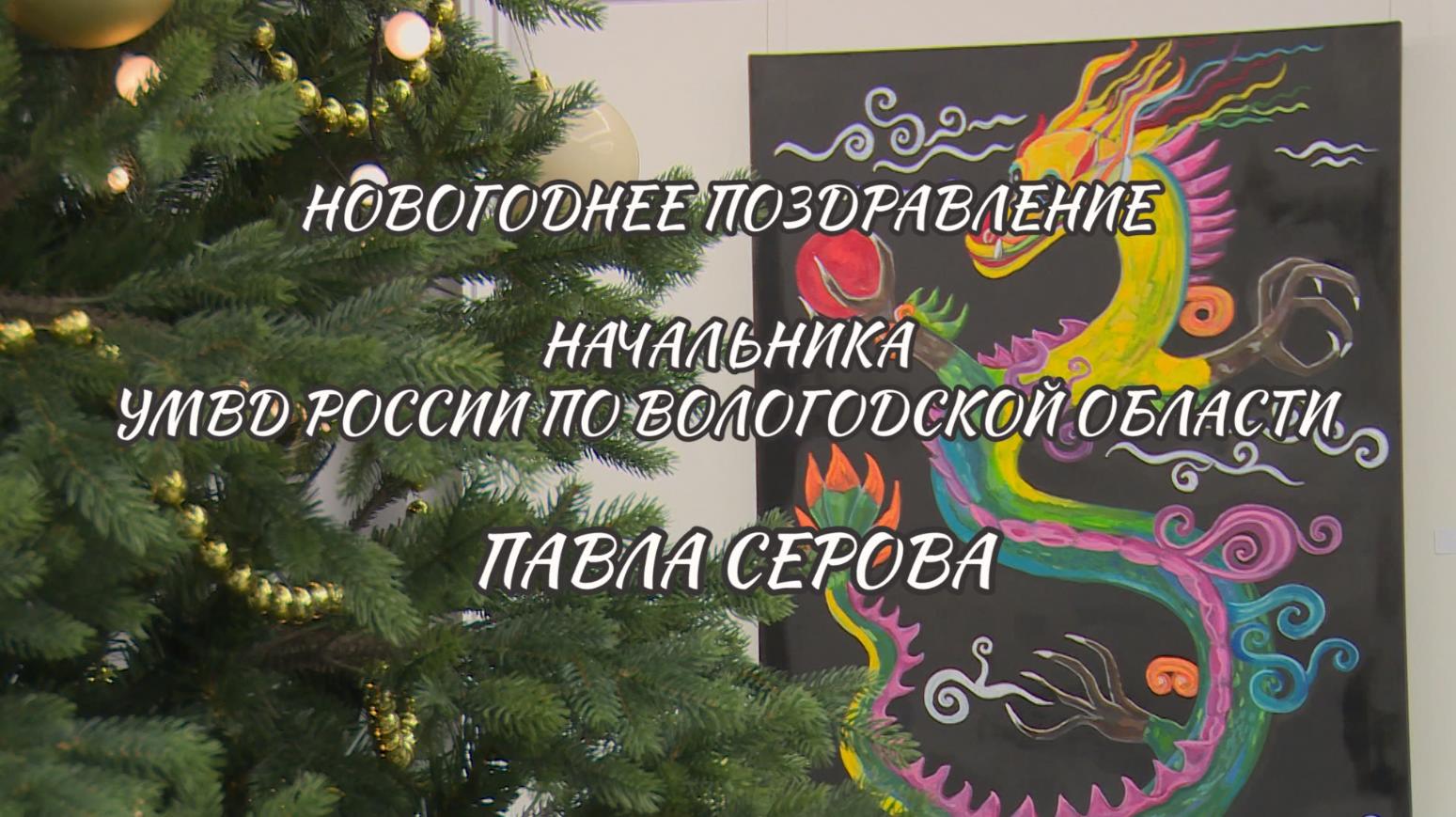 Новогоднее поздравление начальника УМВД России по Вологодской области Павла Серова