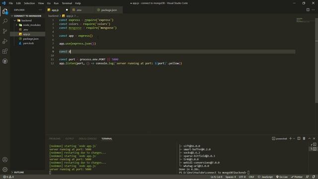 Connect MongoDB using Mongoose.