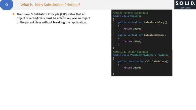 SOLID  Principal - Interview Questions and Answers