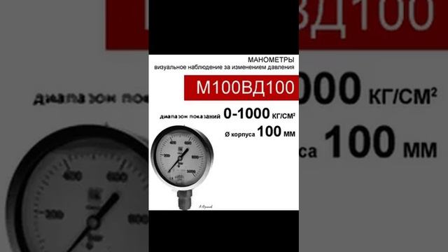 (М100ВД100) Манометр