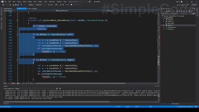СИМУЛЯЦИЯ ЖИЗНИ НА C# | РЕФАКТОРИНГ | Клеточный автомат игра Жизнь | Часть 2