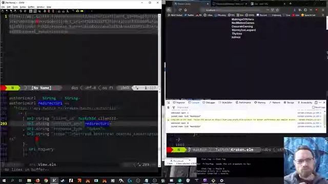 Elm; Twich V5 pagination; misc cleanup, poking at websocket reconnection