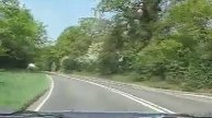 Travel along the Stoneleigh Road nr Coventry in a Toyota Celica Convertible