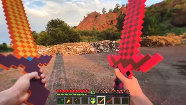 Minecraft in Real Life POV HOW TO CRAFT Diamond Steve? Minecraft Vs Real Life Realistic Texture Pac