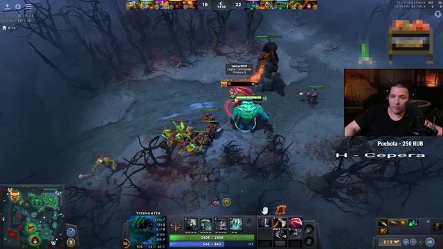 Я создал монстра! Имба талант Tidehunter 7.33  Radikaifa