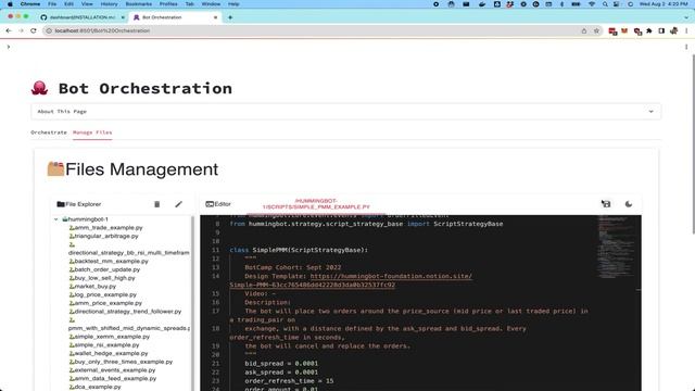 Hummingbot Dashboard Preview & Demo - Aug 2023