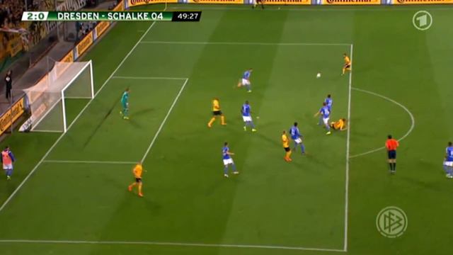 Nils Teixeira Goal Dynamo Dresden vs Schalke 04 | 18.08.2014