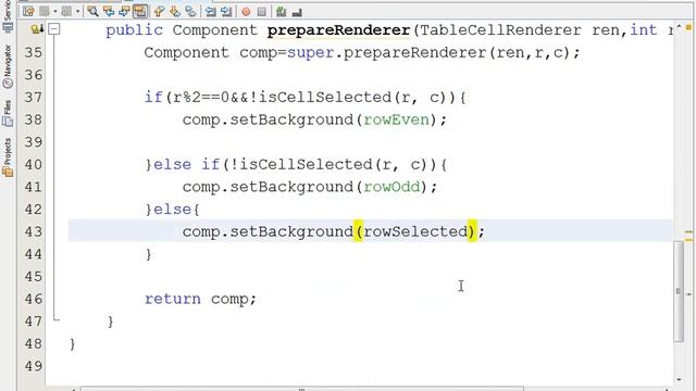 How to Customize JTable with Color of rows in Java Netbeans