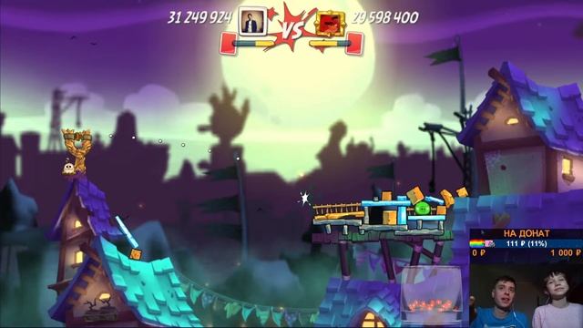 11  2-й СТРИМ   ПАСХАЛЬНЫЕ ШЛЯПЫ в Angry Birds 2  Злые птички Энгри Бердс