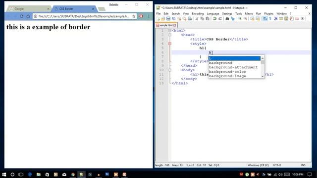 CSS Border stylewidthcolorradius-CSS in hindi Part-10