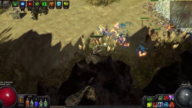 Path of Exile : 2.2 infractem ranger build gorge run with "blood magic mod"