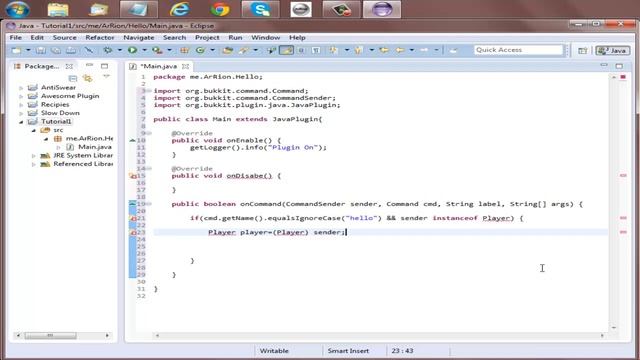 Java Developing - Bukkit Plugin - Episode 1
