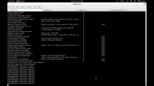 Docker demo on RHEL 7 (George Magklaras)