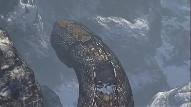 God of War Ascension - Giant Iron Snakes Move the Tower of Delphi