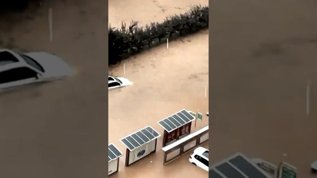 Машины плавают в улицах