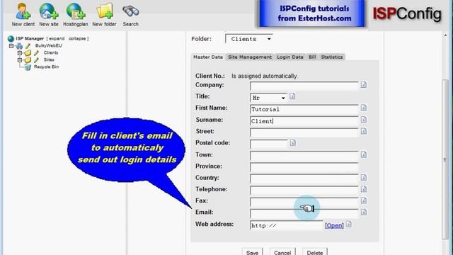 ISPConfig Tutorials: 2. Set Up New Client (First Steps)