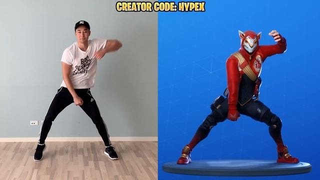 FORTNITE DANCES IN REAL LIFE 100 IN SYNC! Pon Pon Emote  Ninja Skin