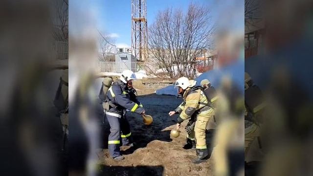 Тренировочный день пожарных.