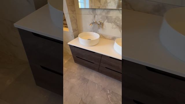 Mitred tiles  LED striplights  Grouted  Feature tiles  time to get our silicon on bathroomawar