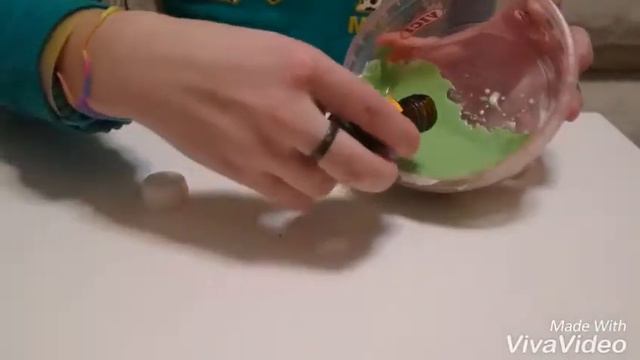 Butter slime из клея ПВА-м, пенки для бритья и борной кислоты