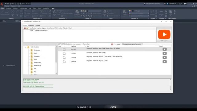 032    Plugin "Importer attributs DWG (AutoCAD®) depuis Excel"