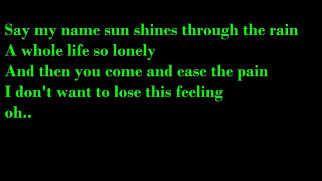 Eternal flame The Bangles  lyrics video)