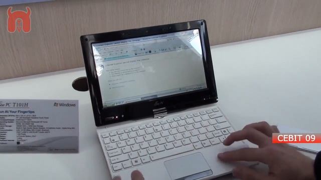 Asus EEE T101H Cebit 2009 handson