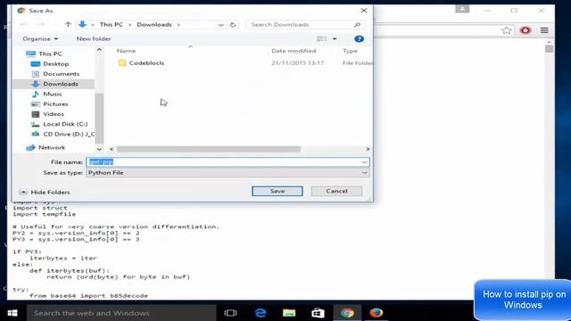 How to Install Python PIP on Windows 8 / Windows 10