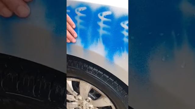 Лёгкий способ смыть краску с автомобиля