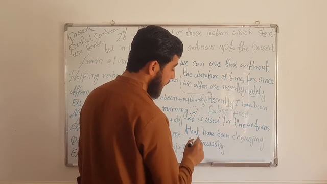 Present Perfect Continues tense