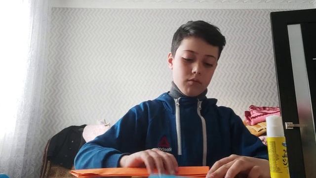 нож танто из бумаги