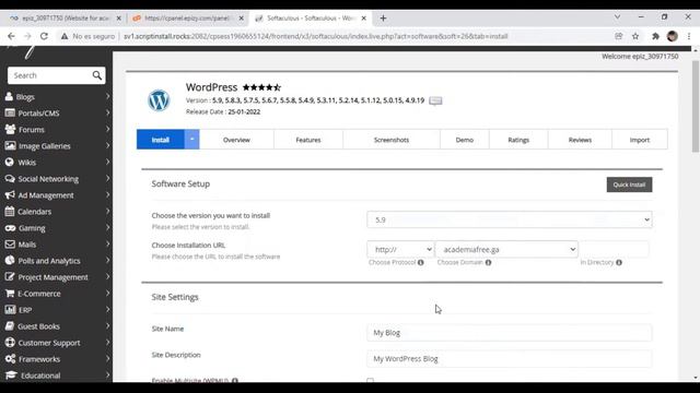 ▷como instalar WORDPRESS en CPANEL 2023✅